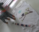 Babyshower romper pimpen, speenkoord en decopatch