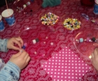 Kinderfeestje zeepektting maken