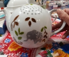 Workshop Porselein schilderen voorbeeld