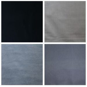 Zwart, grijs en blauw stof
